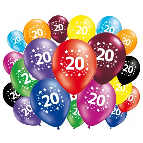 Ballons Anniversaire 20 Or - 100cm - Ballon Chiffre 20 Numéro 20-20 ballons  de 30 cm Happy Birthday Decoration Ballons Fête d'anniversaire Ans Vole